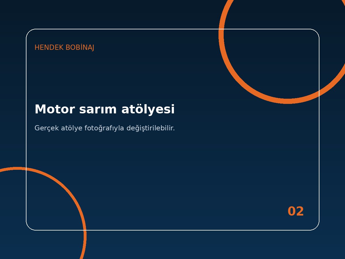 Motor sarım atölyesi